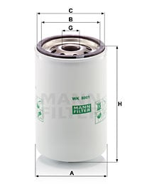 Polttoainesuodatin MANN-FILTER WK 8001