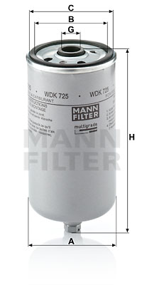 Polttoainesuodatin MANN-FILTER WDK 725