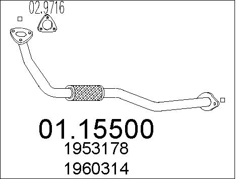 Pakoputki MTS 01.15500