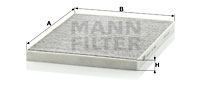 Raitisilmasuodatin MANN-FILTER CUK 3042