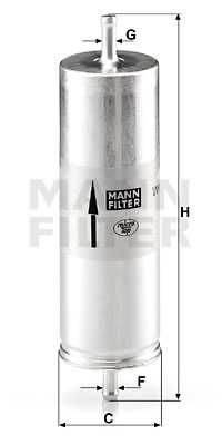 Polttoainesuodatin MANN-FILTER WK 516