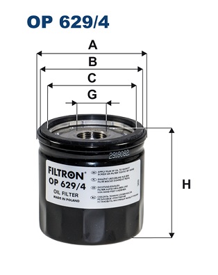 Öljynsuodatin FILTRON OP 629/4
