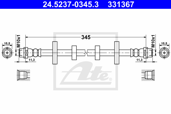 Jarruletku ATE 24.5237-0345.3