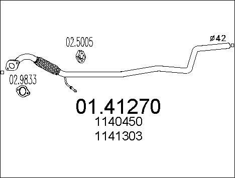 Pakoputki MTS 01.41270
