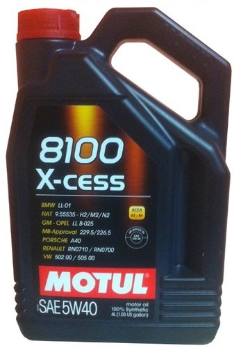 Moottoriöljy MOTUL 8100 X-CESS 5W40 4L