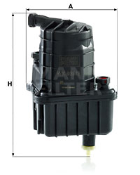 Polttoainesuodatin MANN-FILTER WK 939/3