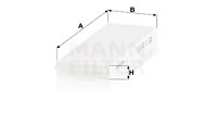 Raitisilmasuodatin MANN-FILTER CU 25 008-2