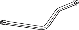 Pakoputki, Keskellä, CITROËN C1, PEUGEOT 107, TOYOTA AYGO, AYGO Skåp/halvkombi, 1717CY, 174100Q010