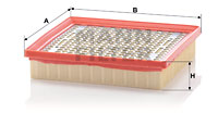 Ilmansuodatin MANN-FILTER C 2055