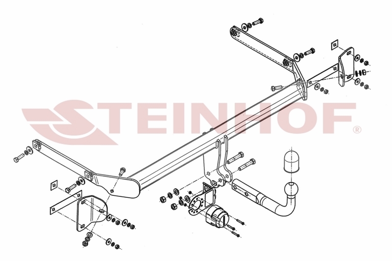 Vetokoukku STEINHOF STF-201 Ford B-Max '12-