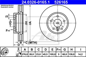 Jarrulevy, Etuakseli, CHEVROLET,OPEL,VAUXHALL, 13502044, 13502045, 13502824, 5 69 069, 5 69 073