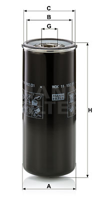 Polttoainesuodatin MANN-FILTER WDK 11 102/21