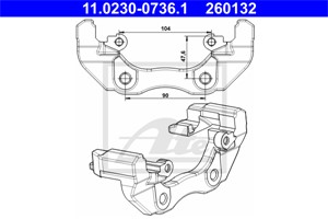 Pidike, jarrusatula, Etuakseli, FORD, 1223605, 1471710, 3M51-2B135-AA, 3M51-2B135-CA