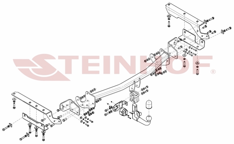Vetokoukku STEINHOF STT-196 Toyota RAV 4 '16-