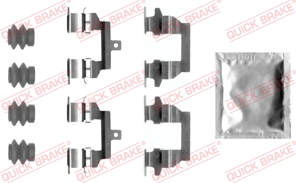 Tarvikesarja, jarrupala QUICK BRAKE 109-0026