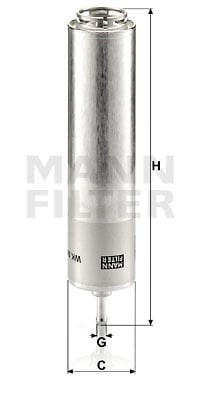 Polttoainesuodatin MANN-FILTER WK 5001