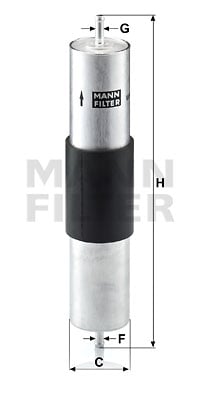 Polttoainesuodatin MANN-FILTER WK 516/1