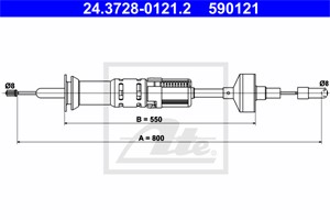 Vaijeri, kytkimen käyttö, SEAT TOLEDO I, VW GOLF II, GOLF Van II, JETTA II, 191 721 335 AB, 191 721 335 D, 191 721 335 G, 191 721 335 N,