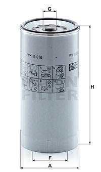 Polttoainesuodatin MANN-FILTER WK 11 016 z