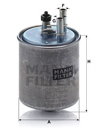 Polttoainesuodatin MANN-FILTER WK 918/2 x
