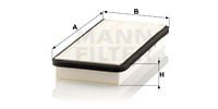 Raitisilmasuodatin MANN-FILTER CU 3564