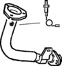 Pakoputki, Edessä, PEUGEOT 206 Halvkombi, 1705-Z1