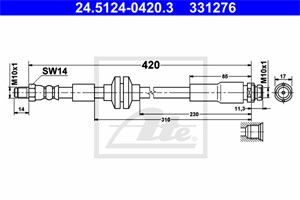 Jarruletku, Taka-akseli, FORD C-MAX, FOCUS II, FOCUS Cabriolet II, FOCUS C-MAX, FOCUS Sedan II, FOCUS Skåp / kombi II, FOCUS Turnier II,
