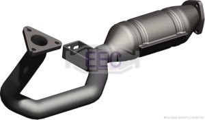 Katalysaattori, Vasen, AUDI 80 B4 Avant, 80 B4 Sedan, 8A0253057EX, 8A0253058V