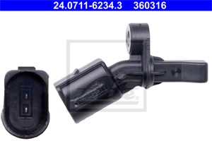 Tunnistin, kiertonopeus, Taka-akseli, oikea, AUDI,SEAT,SKODA,VW, 6Q0 927 808 A, 6Q0 927 808 B, WHT 003 862