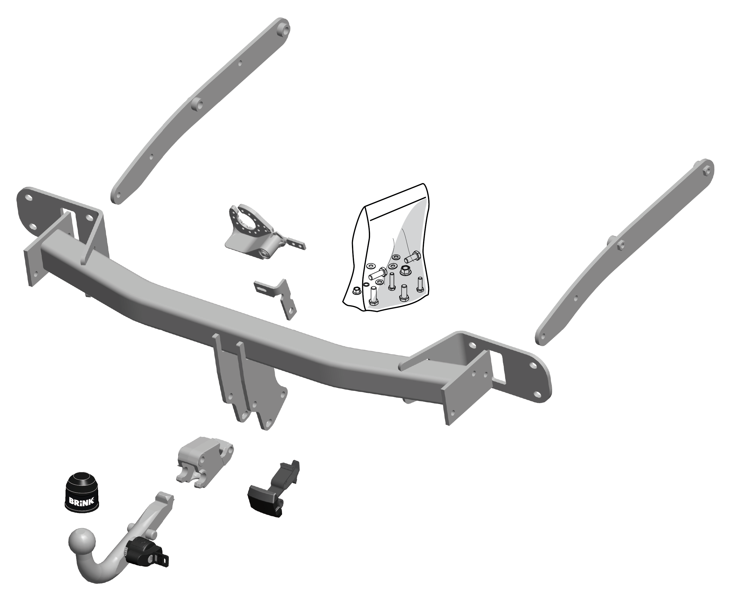 Vetokoukku BRINK 516800 MB GLK X204