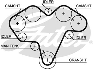 Hammashihna, ALFA ROMEO 164, LANCIA KAPPA, KAPPA SW, 1K0 407 621 D, 1K0 407 621 E, 1K0 501 611 E, 1K0 501 611 G, 1K0 501 611 Q, 1K0 501