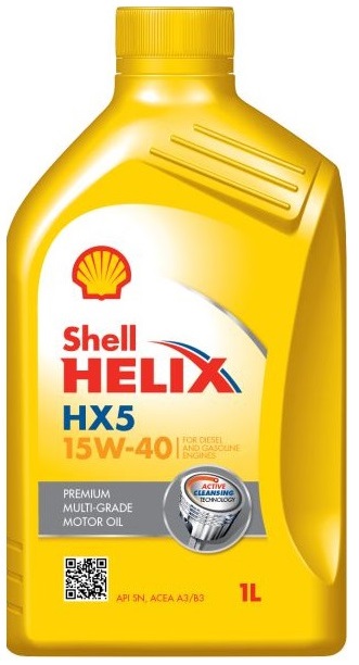 Moottoriöljy SHELL HELIX HX5 15W40 1L