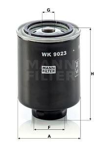 Polttoainesuodatin MANN-FILTER WK 9023 z