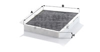 Raitisilmasuodatin MANN-FILTER CUK 3461/1