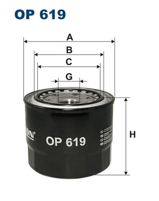 Öljynsuodatin FILTRON OP 619
