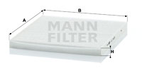 Raitisilmasuodatin MANN-FILTER CU 2435