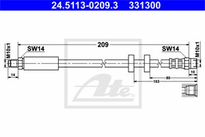Jarruletku, Takana, AUDI 100, 100 Avant, A6, A6 Avant, V8, 4A0 611 775