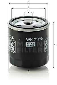 Polttoainesuodatin MANN-FILTER WK 712/5