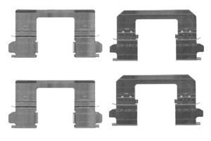 Tarvikesarja, jarrupala, Etuakseli, NISSAN QASHQAI / QASHQAI +2 I, ROGUE, X-TRAIL, D1080JE00A