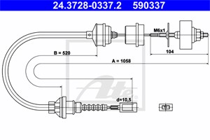 Vaijeri, kytkimen käyttö, CITROËN,FIAT,PEUGEOT, 1312633080, 1318450080, 2150 J4, 2150 T6