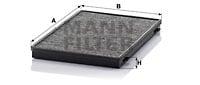 Raitisilmasuodatin MANN-FILTER CUK 3943