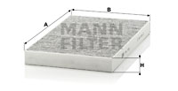 Raitisilmasuodatin MANN-FILTER CUK 3192