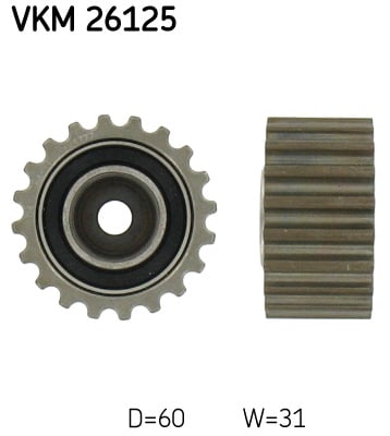 Ohjainrulla, hammashihna SKF VKM 26125