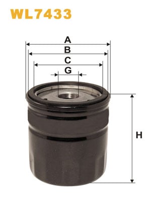 Öljynsuodatin WIX FILTERS WL7433