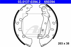 Jarrukenkäsarja, Taka-akseli, FORD FIESTA IV, FIESTA V, FIESTA Van V, FUSION, KA, PUMA, STREET KA, MAZDA 121 III, 2, 1106633, 1123790, 1