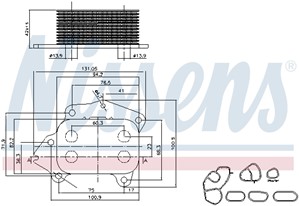 Öljynjäähdytin, moottoriöljy, CITROËN,FORD,MAZDA,PEUGEOT,SUZUKI,TOYOTA,VOLVO, 1103 K0, 1103 N9, 1103.K2, 1145941, 1145954, 1359937, 1474