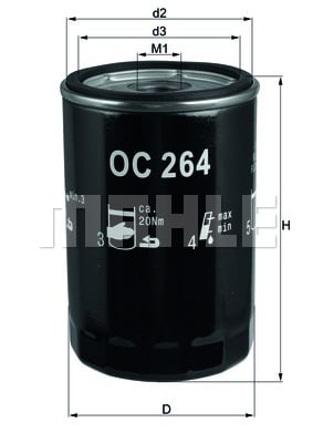 Öljynsuodatin KNECHT OC 264