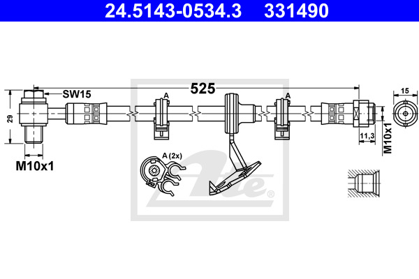 Jarruletku ATE 24.5143-0534.3