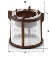 Polttoainesuodatin MANN-FILTER PU 50 x