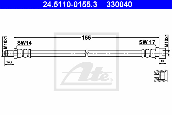 Jarruletku ATE 24.5110-0155.3